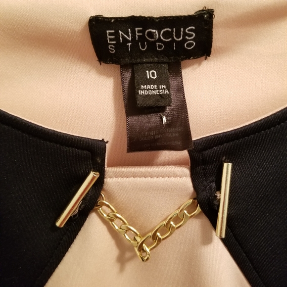 SOLD Enfocus Studio Colorblock Dress - Picture 4 of 4